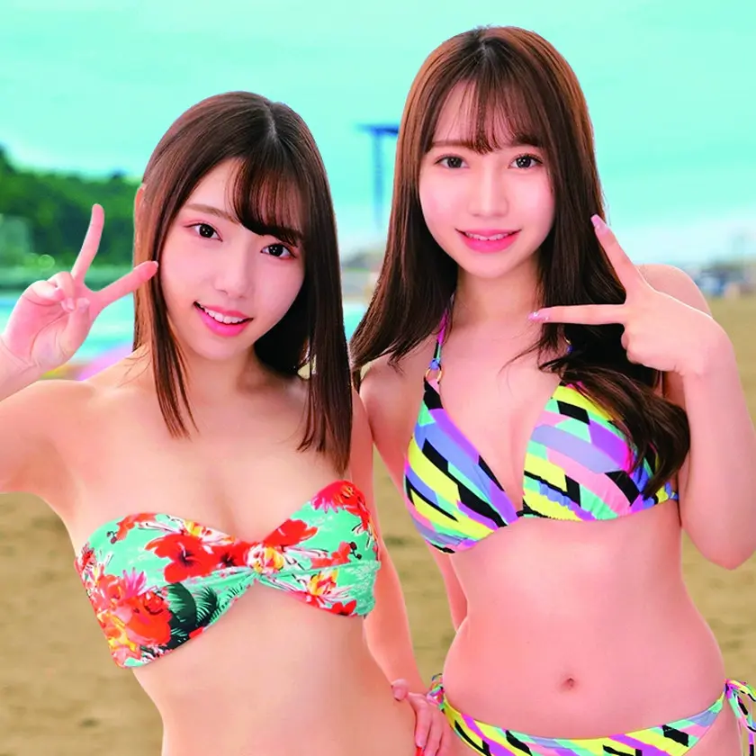  湘南の海で眩しく輝いているW水着ギャル…  (765ORECS-372)-2